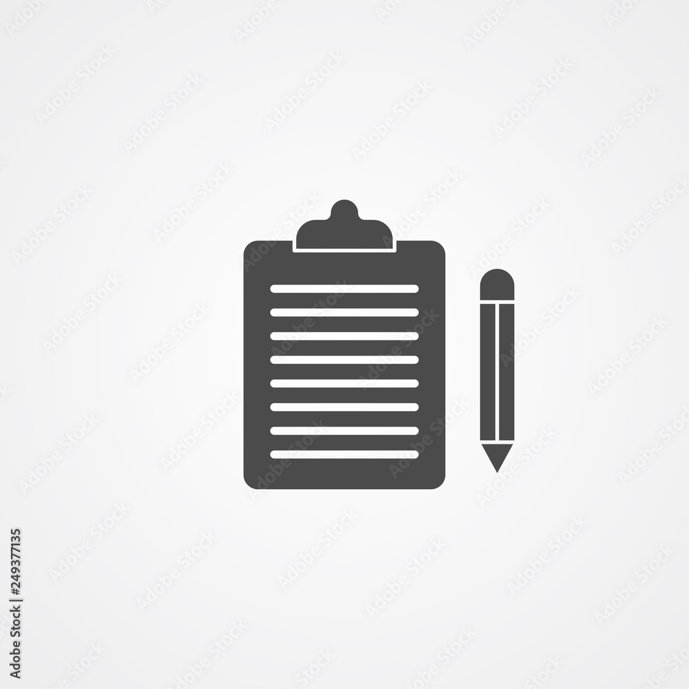 Clipboard vector icon sign symbol Clipboard vector icon sign symbol