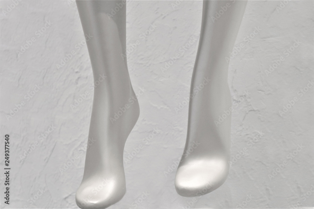 silver mannequin legs. silver mannequin legs.