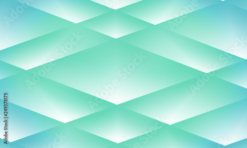 Geometric minimalist abstract background in trendy blue and green colors