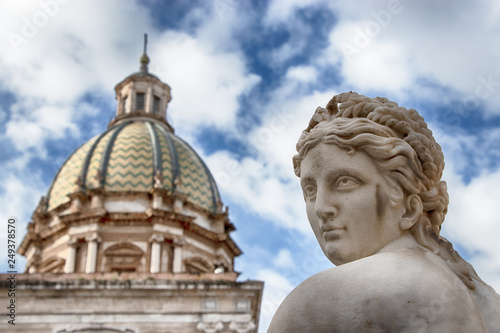 Particolare della Piazza Pretoria o Della Vergogna di Palermo in Sicilia © Stefano Piazza