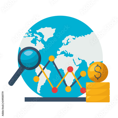 world stock market chart dollar