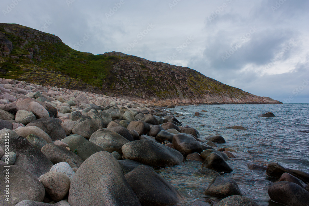 rocks and sea камни на побережье Баренцево моря Кольский полуостров Мурманская область Териберка
