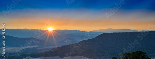 Sunrise at Ridgway State Park Colorado photo