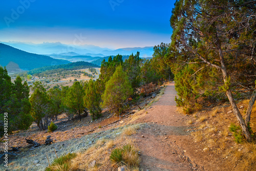 Hiking Path at Ridgeway State Park Colorado