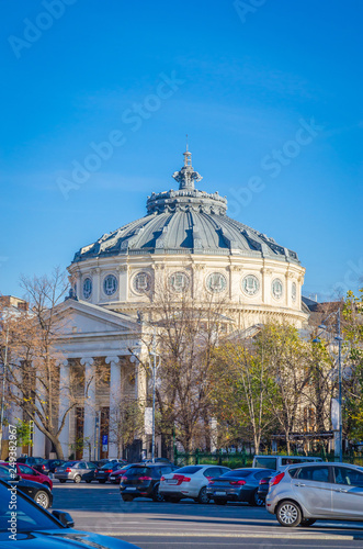 Concert hall Romanian Atheneum in Bucharest, Romania. photo