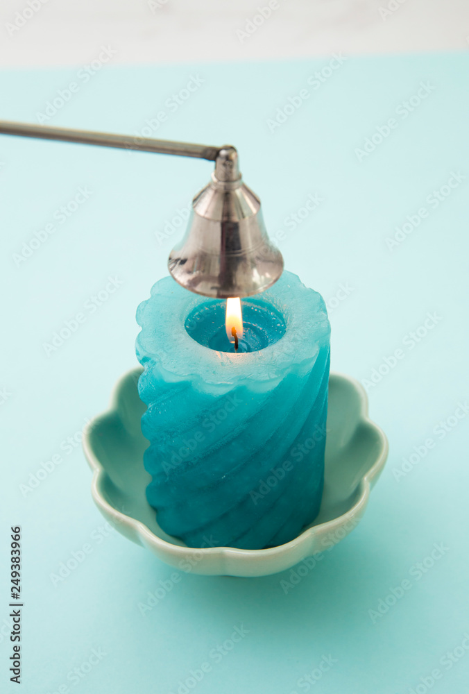 Stainless steel put out candle flame wick long handle candle snuffer