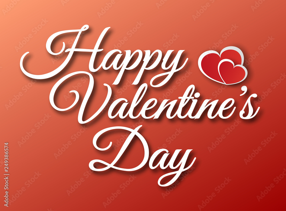 Vector lettering design for Valentines Day greeting card - Vector eps 10 Vector lettering design for Valentines Day greeting card - Vector eps 10