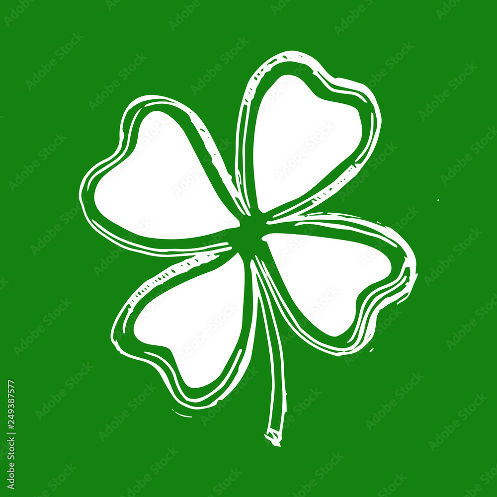 St. Patrick's Day. Retro Style Emblems leaf clover. St. Patrick's Day. Retro Style Emblems leaf clover.