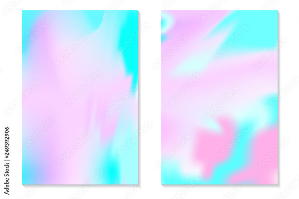 Naklejka premium Gradient Hologram Backgrounds.