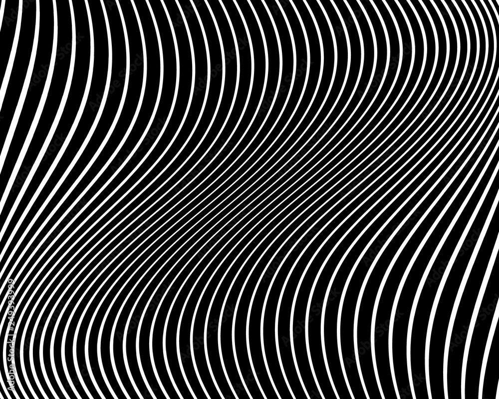 Wavy pattern. Texture with wavy, curves lines.