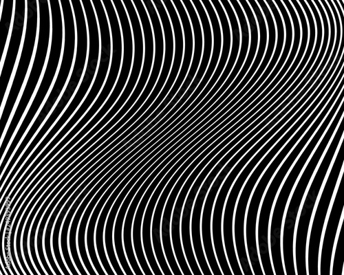 Wavy pattern. Texture with wavy, curves lines.