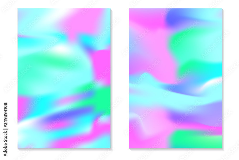 Fototapeta premium Gradient Hologram Backgrounds.