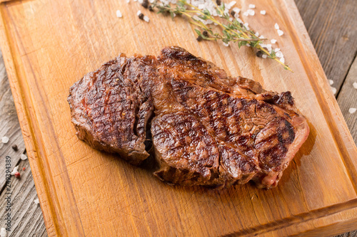 Chuck Roll on wooden board