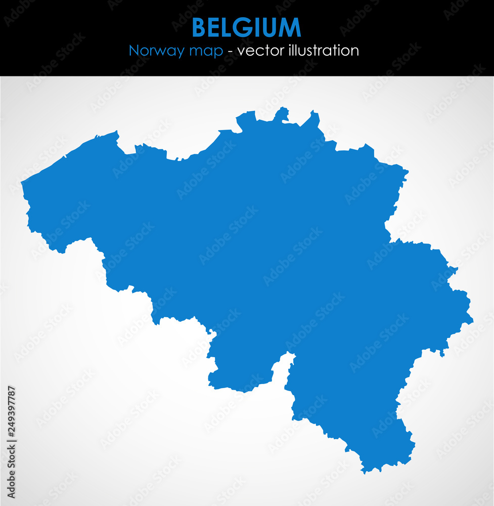 Belgium graphic map of the country. Vector illustration. 