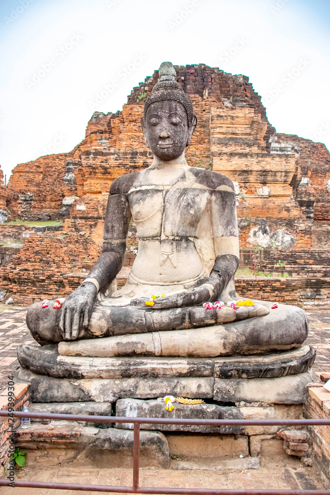 Wat Mahathat Temple in Ayutthaya, Thailand Wat Mahathat Temple in Ayutthaya, Thailand