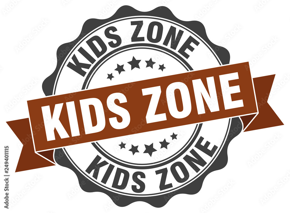 Fototapeta premium kids zone stamp. sign. seal