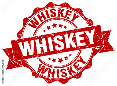 whiskey stamp. sign. seal