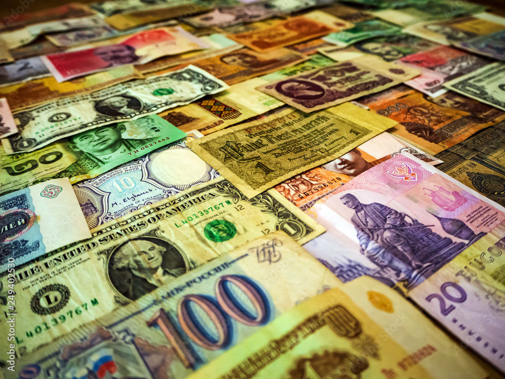 Obraz premium Background made of money banknotes
