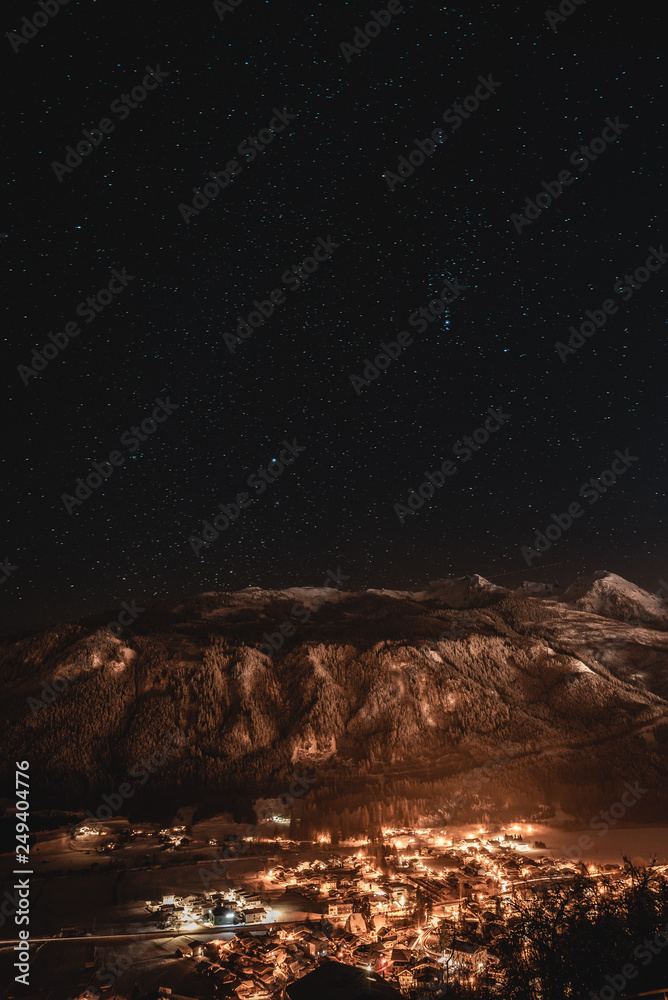 Sternenklar über den Alpen