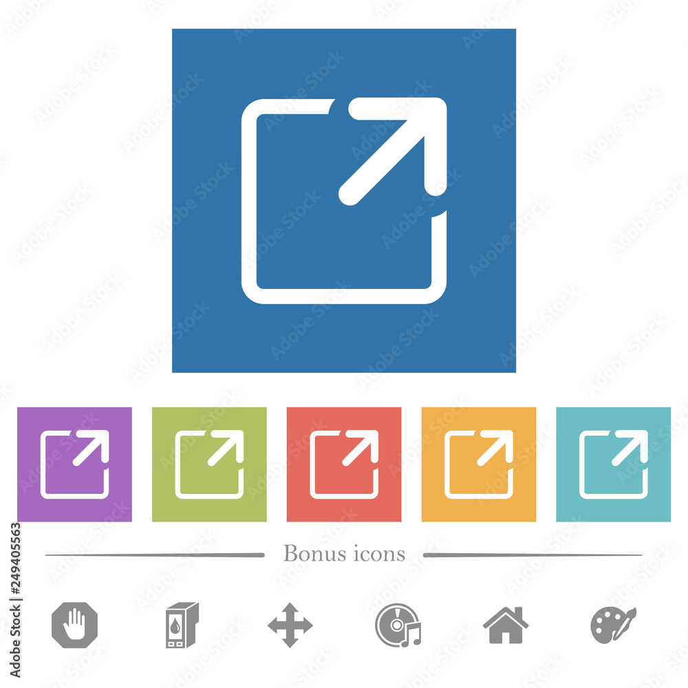 Maximize window flat white icons in square backgrounds Maximize window flat white icons in square backgrounds
