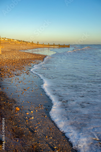Sunset on Cooden beach