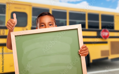 Young Hispanic Boy with Bla...