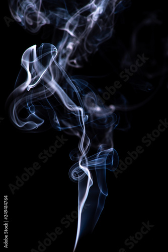 Abstract smoke isolated on dark background