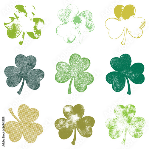 Clover Leaf Grunge Set