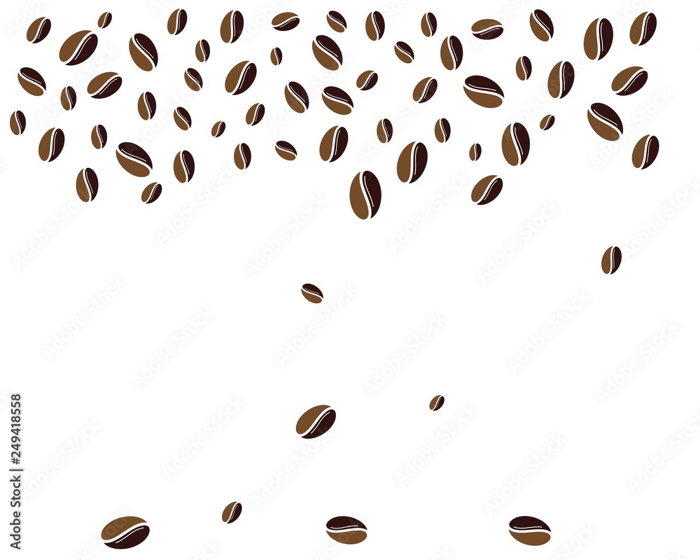 Obraz premium Coffee Beans Logo Template vector icon