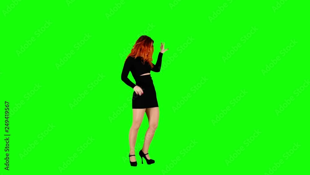 Female Dancer on Green Screen Female Dancer on Green Screen