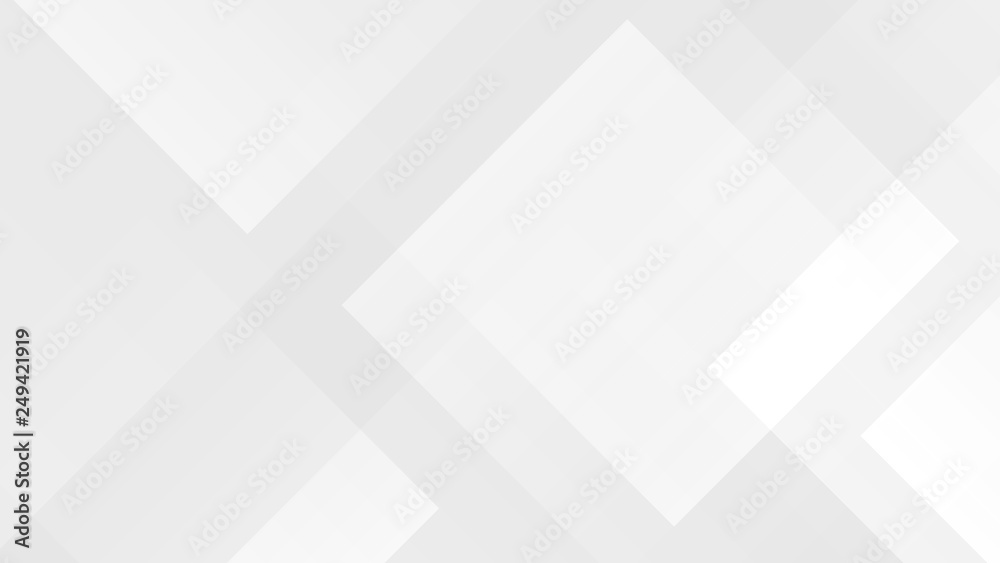 White gradient abstract polygon pattern on gray background.