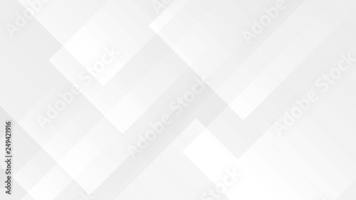 White gradient abstract polygon pattern on gray background.