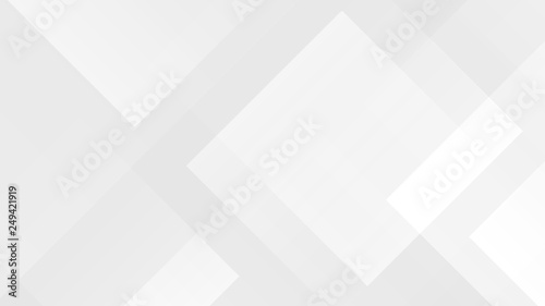 White gradient abstract polygon pattern on gray background.