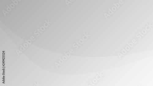 White gradient abstract curve pattern on gray background.