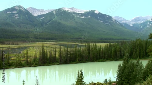 Bow Riverand Mountains-xws photo