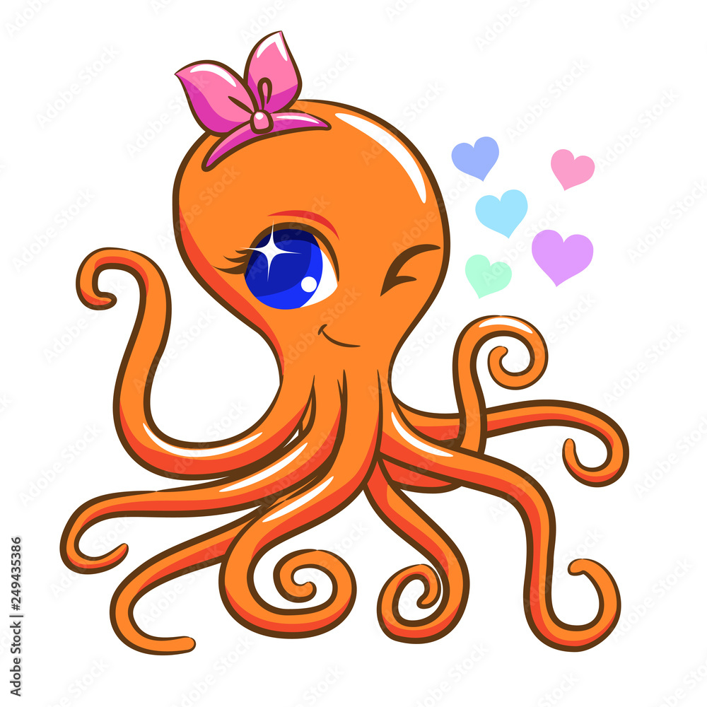 Octopus cartoon clipart Stock Vector | Adobe Stock Octopus cartoon clipart Stock Vector | Adobe Stock