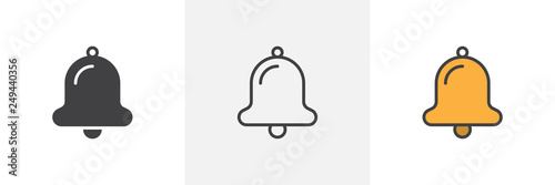 Obraz na plátně Notification bell icon