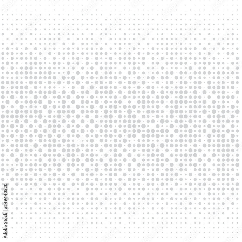 The gray dots on white background. The gray dots on white background.