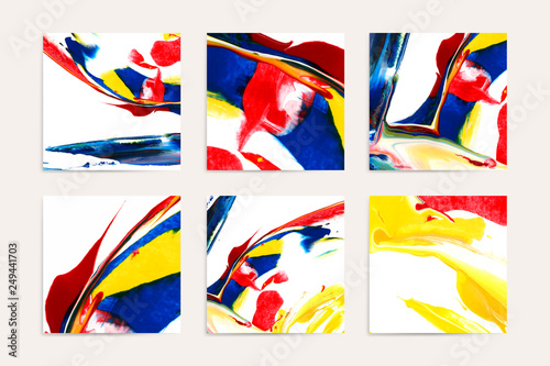 Mixed acrylic paintings