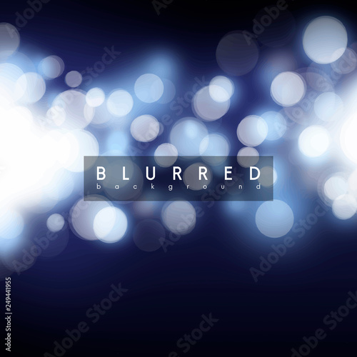 Blue bokeh background