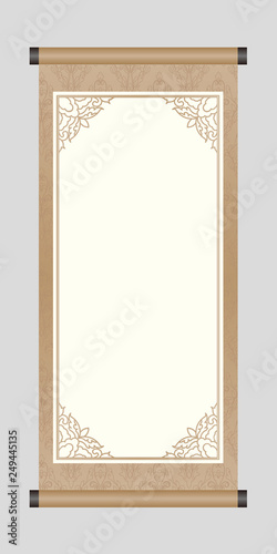 The Ancient Chinese Scroll, Artwork Template