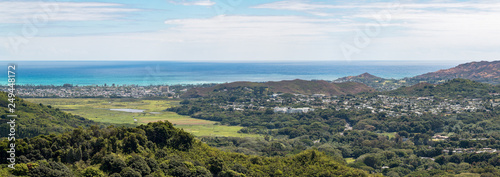 view from Nu'uanu Pali Lookout, O'ahu, Hawaii