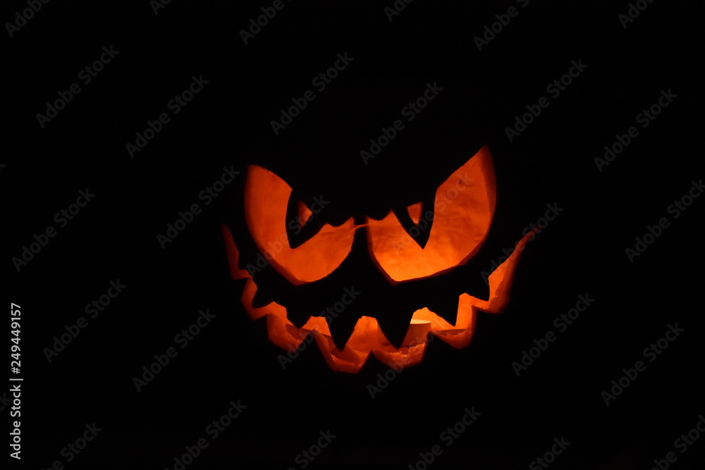 halloween pumpkin on black background halloween pumpkin on black background