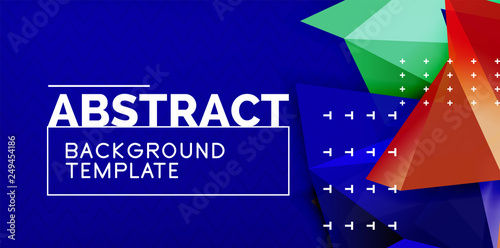 Triangular low poly background design