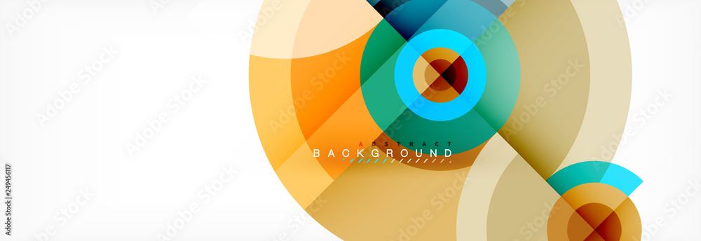 Minimal geometric circles and triangles abstract background, techno modern design, poster template Minimal geometric circles and triangles abstract background, techno modern design, poster template
