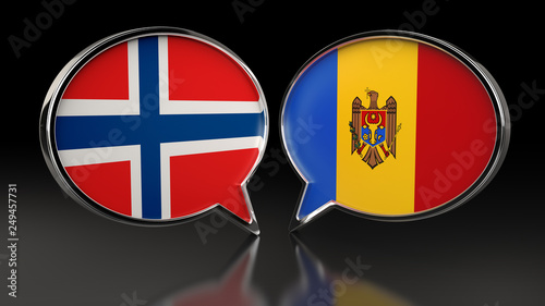 Norway and Moldova flags with Speech Bubbles. 3D illustration Free Download Norway and Moldova flags with Speech Bubbles. 3D illustration - GFXLoad