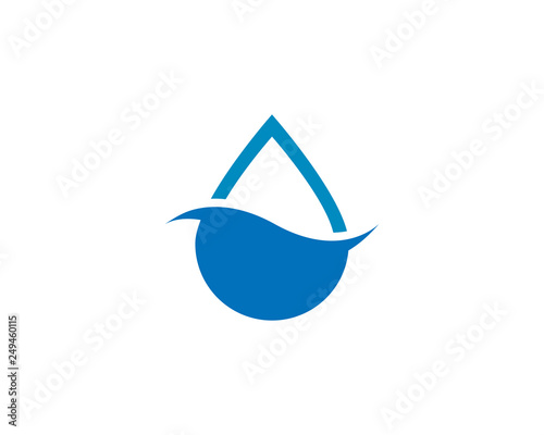 Water Drop Logo template vector icon illustration design