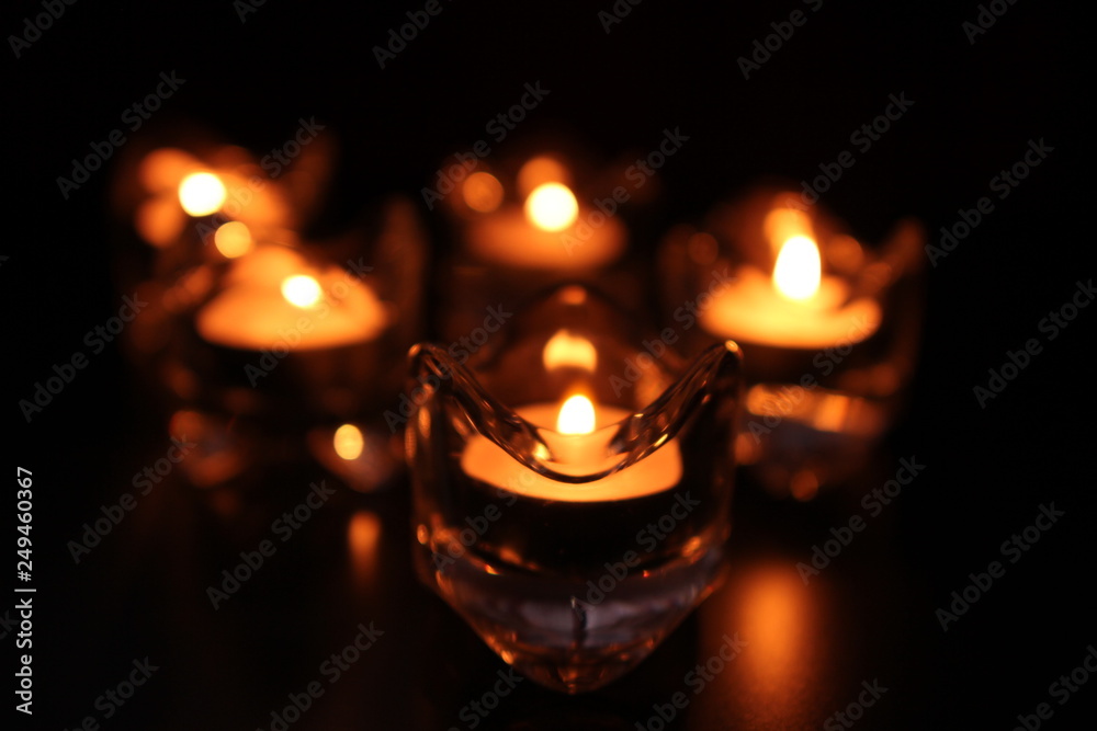 CANDLES in the dark room CANDLES in the dark room