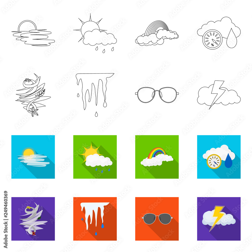 Vector design of weather and climate symbol. Collection of weather and cloud vector icon for stock. Vector design of weather and climate symbol. Collection of weather and cloud vector icon for stock.