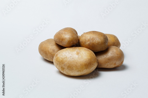 potatoes isolated on white background